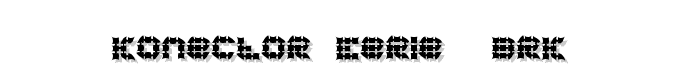 Konector Eerie -BRK- font